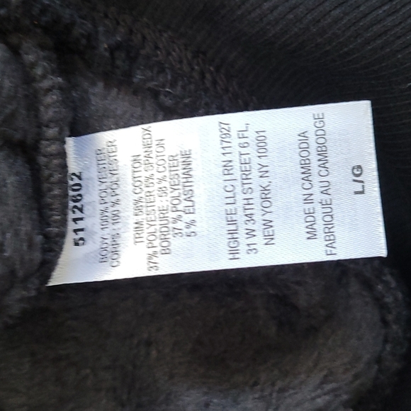 Nwt GAIAM ultra soft plush velour pullover - Picture 3 of 3